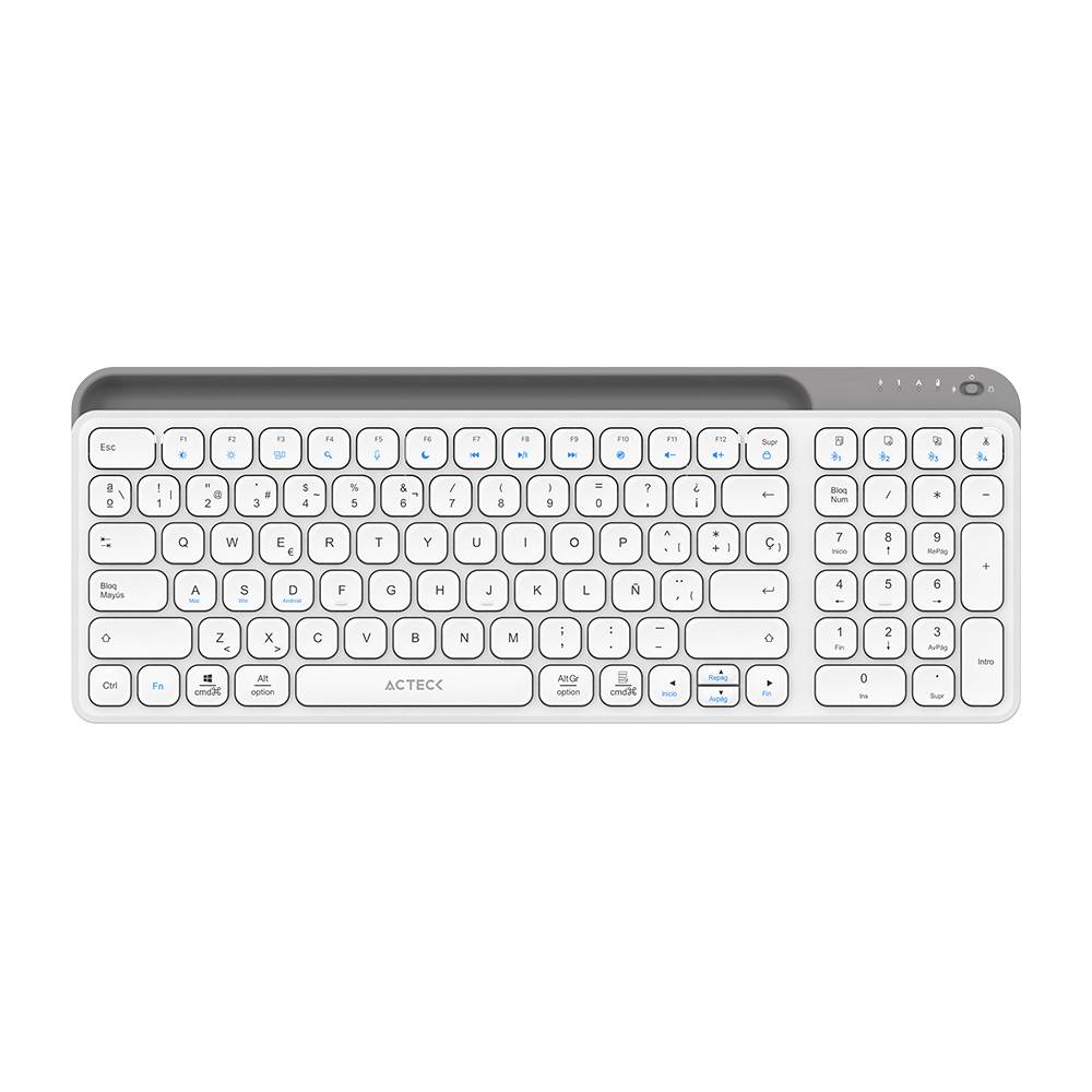 Teclado Inalámbrico Multidispositivos AC-940115 INSPIRE TREK TI747  Acteck Elite Series Bluetooth 5.1 - Dongle 2.4 MHz Teclado Inalámbrico Multidispositivos AC-940115 INSPIRE TREK TI747  Acteck Elite Series Bluetooth 5.1 - Dongle 2.4 MHz